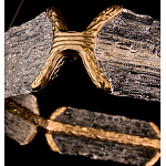 Люстра кольцевая с текстурным природным рисунком IceFlame варинант исполнения - 2 | Loft Concept в Перми