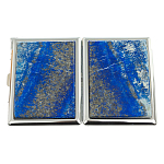 Портсигар с газовой зажигалкой из натурального камня Лазурит Stone Cigarettes Cases варинант исполнения - 4 | Loft Concept в Перми