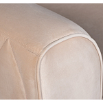 Кресло велюровое бежевое Cubic Silhouette варинант исполнения - 3 | Loft Concept в Перми