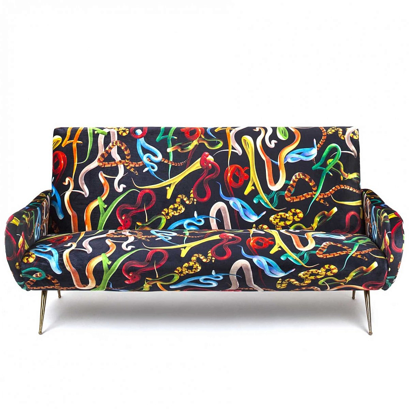 Диван Sofa Three Seater Snakes Мульти в Перми | Loft Concept 