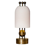 Настольная лампа в виде фонаря с белым фактурным абажуром Echoes of Light варинант исполнения - 1 | Loft Concept в Перми