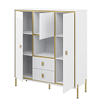 Буфет белый трёхдверный с двумя ящиками Antique Order варинант исполнения - 2 | Loft Concept в Перми