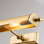 Светильник для картин цвета состаренная латунь с широким плафоном на прямоугольном основании Elstead Lighting варинант исполнения - 8 | Loft Concept в Перми