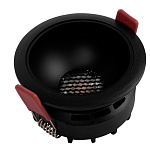 Встраиваемый спот светодиодный круглый черного цвета с углублением Ombra Lux  варинант исполнения - 4 | Loft Concept в Перми