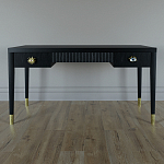 Письменный стол Elsa Dreams Black Шпон дерево с двумя ящиками варинант исполнения - 1 | Loft Concept в Перми