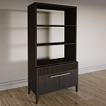 Стеллаж Primo с ящиками Темный орех варинант исполнения - 2 | Loft Concept в Перми