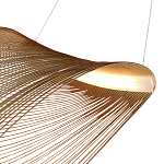 Подвесной светильник фигурный из деревянных прутьев Ecofriendly Light Source варинант исполнения - 4 | Loft Concept в Перми