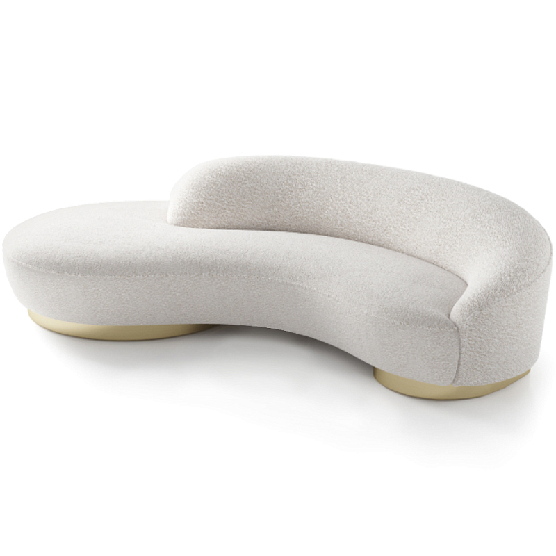 Диван Bjorn Sofa Молочный Латунь Диван Bjorn Sofa Молочный Латунь в Перми | Loft Concept