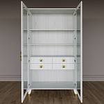 Дизайнерский шкаф витрина Elsa Dreams White с 4-мя ящиками варинант исполнения - 5 | Loft Concept в Перми