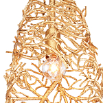 Подвесной светильник золотой в виде кораллов Coral Decor варинант исполнения - 1 | Loft Concept в Перми