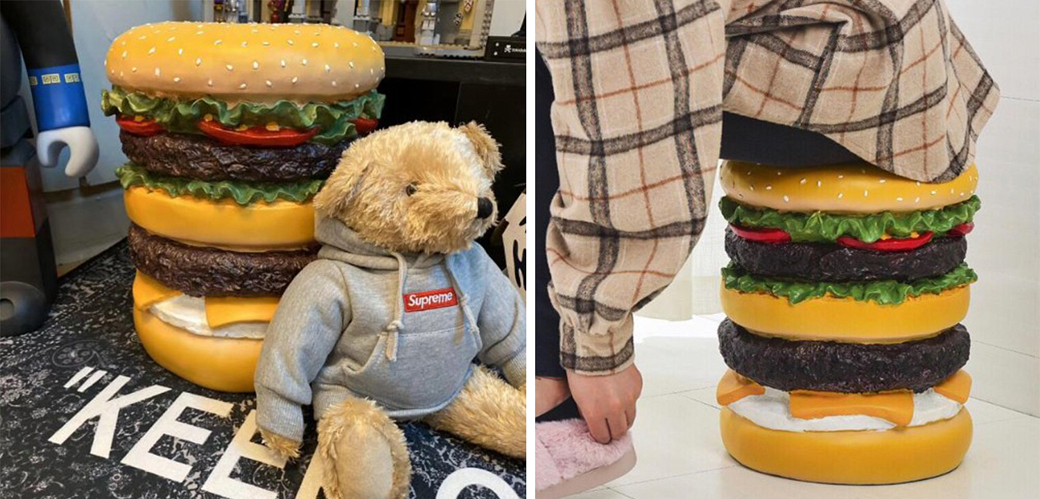 Приставной табурет Гамбургер Hamburger Stool Приставной табурет Гамбургер Hamburger Stool - Loft-Concept в Перми