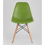 Пластиковый стул на ножках из массива бука Eames Green варинант исполнения - 4 | Loft Concept в Перми
