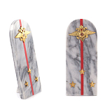 Сувенир Погон МВД из натурального камня мрамор Souvenir Epaulets варинант исполнения - 3 | Loft Concept в Перми