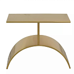 Дизайнерский журнальный стол золотой на полукруглом основании Wecaben варинант исполнения - 2 | Loft Concept в Перми