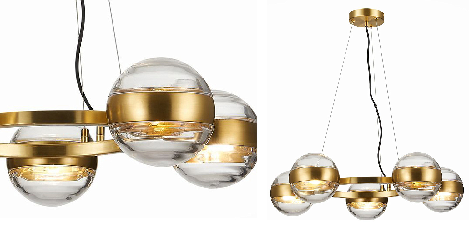 Люстра Leandra Chandelier 5 Balls Люстра Leandra Chandelier 5 Balls - Loft-Concept в Перми