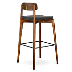 Барный стул из массива ясеня с обивкой из рогожки Elegant Ash варинант исполнения - 4 | Loft Concept в Перми