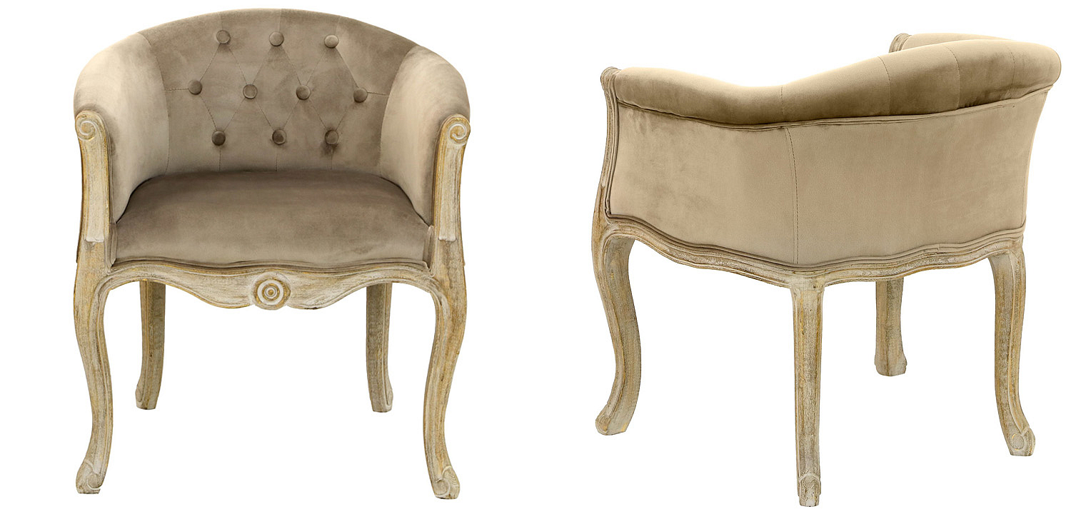 Кресло French Provence Armchair Roderic beige Кресло French Provence Armchair Roderic beige - Loft-Concept в Перми
