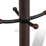 Вешалка коричневая с круглым основанием и черными металлическими крючками Industrial Metal Rust варинант исполнения - 2 | Loft Concept в Перми