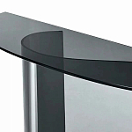 Консоль дымчатого цвета с изогнутым основанием Arabesque варинант исполнения - 2 | Loft Concept в Перми