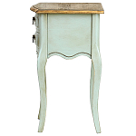 Прикроватная тумба из массива березы светло-бирюзовая Montmartre Provence Bedside Table варинант исполнения - 5 | Loft Concept в Перми