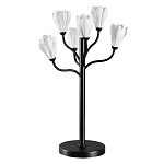 Настольная лампа с ветвями и белыми фарфоровыми цветами Floralis варинант исполнения - 1 | Loft Concept в Перми