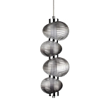 Подвесной светильник с 4-мя рифлеными стеклянными шарами Marcelh Light варинант исполнения - 1 | Loft Concept в Перми