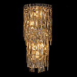 Бра с каскадом из прозрачного хрусталя и корпусом из металла цвета хром Constant Sparks варинант исполнения - 6 | Loft Concept в Перми