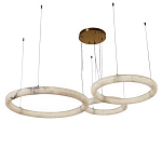 Люстра с 3-мя кольцами из натурального камня Minerals of Light варинант исполнения - 1 | Loft Concept в Перми