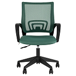 Офисное кресло с основанием из черного пластика Desk chairs Green варинант исполнения - 2 | Loft Concept в Перми