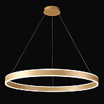 Люстра подвесная светодионая кольцевая золотого цвета Ring Horizontal варинант исполнения - 2 | Loft Concept в Перми