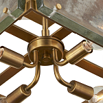 Потолочный светильник квадратный из толстого литого стекла Cast Glass варинант исполнения - 3 | Loft Concept в Перми