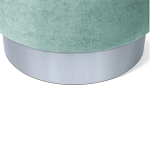 Пуф мятный велюр на металлическом основании Golden Belt варинант исполнения - 4 | Loft Concept в Перми