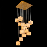 Люстра подвесная с квадратными плафонами из натурального камня Glowing Spheres варинант исполнения - 2 | Loft Concept в Перми