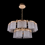 Люстра двухъярусная с текстурными овальными абажурами Splendor Palace Style варинант исполнения - 3 | Loft Concept в Перми