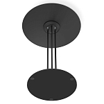 Стол журнальный с круглой бело-голубой столешницей из стекла White and Blue Marble варинант исполнения - 5 | Loft Concept в Перми