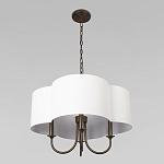 Люстра с белым текстильным абажуром Vitorino  варинант исполнения - 4 | Loft Concept в Перми
