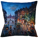 Подушка декоративная Ночной город Impressionism in Art варинант исполнения - 1 | Loft Concept в Перми
