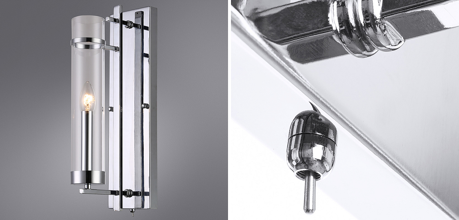 Бра Trondheim Chrome Wall Lamp Бра Trondheim Chrome Wall Lamp - Loft-Concept в Перми
