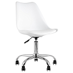 Офисный стул на металлическом основании EGGERY White варинант исполнения - 1 | Loft Concept в Перми