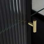 Сервант двухдверный с рифленым стеклом The Keeper варинант исполнения - 4 | Loft Concept в Перми