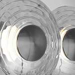 Бра из трех стеклянных фактурных дисков Eyepiece варинант исполнения - 6 | Loft Concept в Перми