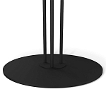 Стол журнальный с круглой бело-голубой столешницей из стекла White and Blue Marble варинант исполнения - 4 | Loft Concept в Перми