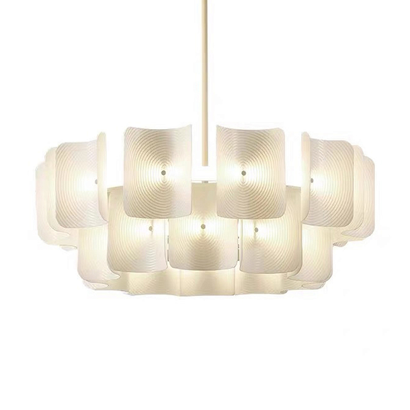 Люстра круглая двухъярусная Chandelier Constant Бежевый в Перми | Loft Concept 