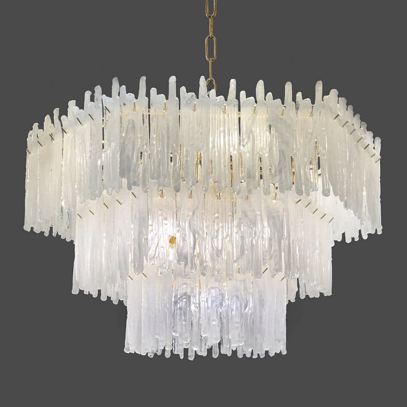 Люстра Snow Queen Chandelier Золотой Белый в Перми | Loft Concept 