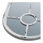 Зеркало-окно с арочным силуэтом в венецианском стиле Venetian White Mirror варинант исполнения - 2 | Loft Concept в Перми