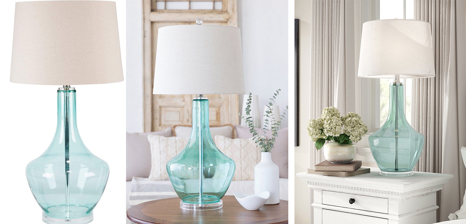 Настольная лампа Fantina Table lamp blue Настольная лампа Fantina Table lamp blue - Loft-Concept в Перми