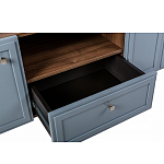 ТВ-тумба серая из массива бука с 2-мя дверками и ящиком Wenge Light варинант исполнения - 6 | Loft Concept в Перми