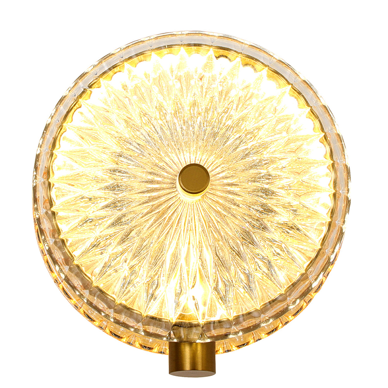 Бра с плафоном из рельефного стекла Peony Glass Bronze Прозрачный Бронза Черный Бра с плафоном из рельефного стекла Peony Glass Bronze Прозрачный Бронза Черный в Перми | Loft Concept