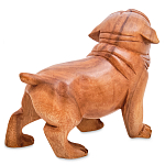 Статуэтка деревянная в виде собаки Balinese Dog варинант исполнения - 2 | Loft Concept в Перми