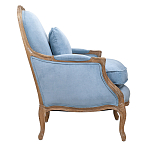 Кресло Ava Classical Armchair light blue velour варинант исполнения - 2 | Loft Concept в Перми